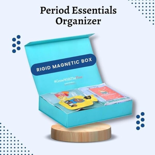 PeriodBuddy™ First Period Kit - Sanitary pads, Period Hygiene, Period Food, Period Tracker, Period Organizer, Period Diary, Best Gift Box For First Menstruation (Inorganic Pads, Without Book) - Image 2